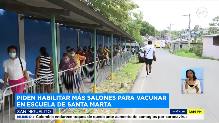 Reinicio de vacunación inició con atrasos en la escuela Belisario Frías