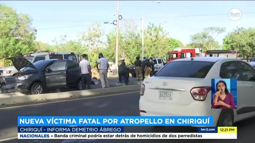 Se registra la quinta muerte por atropello en Chiriquí