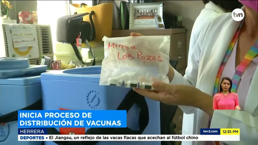 Inicia proceso de distribución de vacunas a estamentos de seguridad en Azuero