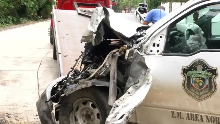 Cinco policías heridos tras accidente de tránsito en Chilibre