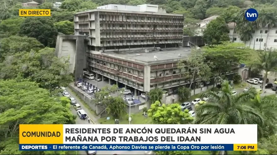 Suspenderán suministro de agua en el Cerro Ancón