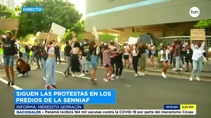 Se mantienen las protestas en los predios del Senniaf por caso de albergues