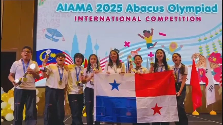 Talento infantil panameño deslumbra en Malasia con 7 trofeos en Olimpiada Internacional de Matemáticas.