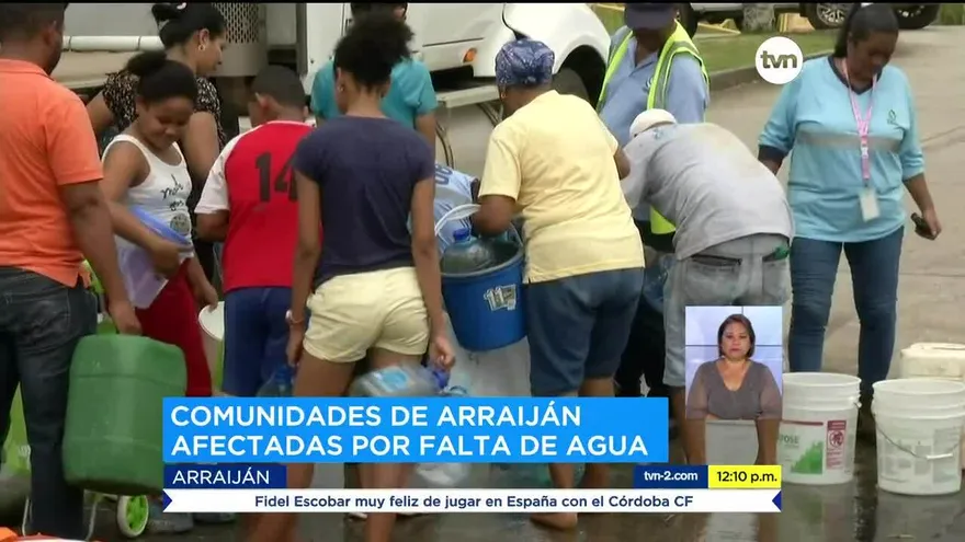 Residentes de Arraiján siguen afectados por falta de agua potable