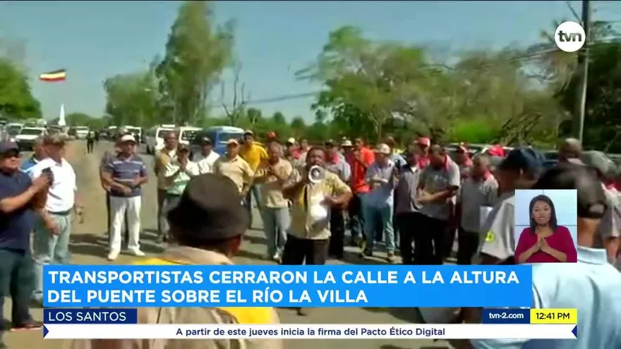 Transportistas de Azuero exigen derogación del decreto que regula las plataformas digitales