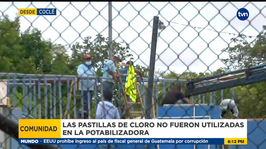 Siguen las investigaciones en la potabilizadora de Capellanía en Coclé