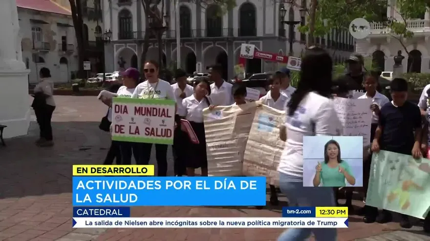 Minsa realiza cadena humana en el marco del Día de la salud