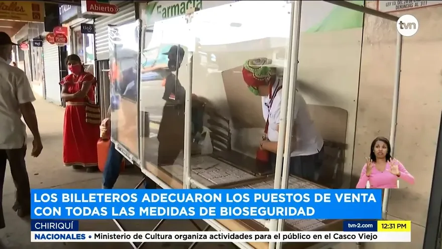 Adecúan puestos de venta para billeteros en David