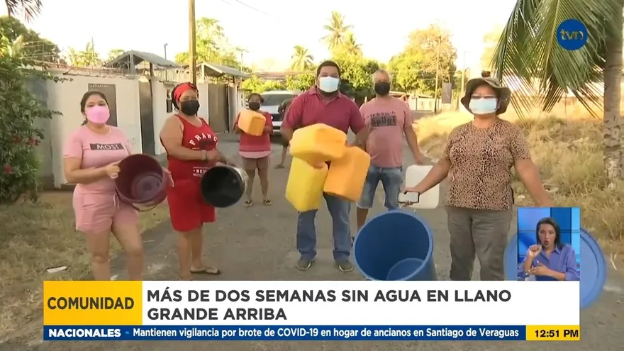 Residentes de Las Lomas en Chiriquí denuncian falta de agua