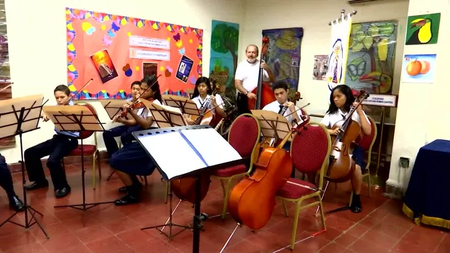 La orquesta sinfónica del Colegio Remón Cantera