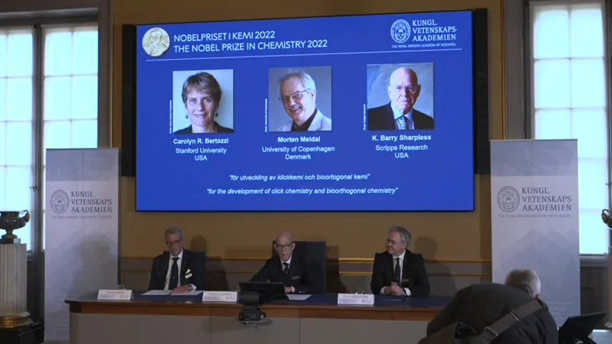 Premio Nobel de Química para dos estadounidenses y un danés