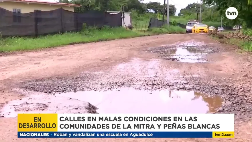 Pésimas condiciones de calles en comunidades de La Chorrera