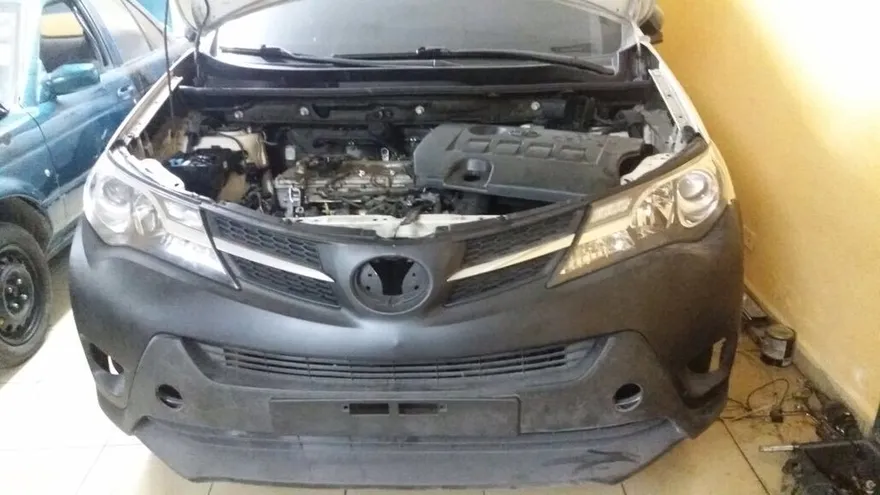 Fotografía de los autos robados.