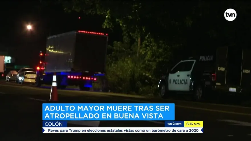 Una persona muere por atropello en Colón