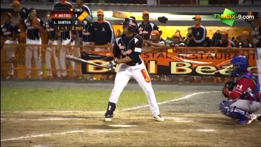 Los Santos desperto al bate en la 7ma entrada