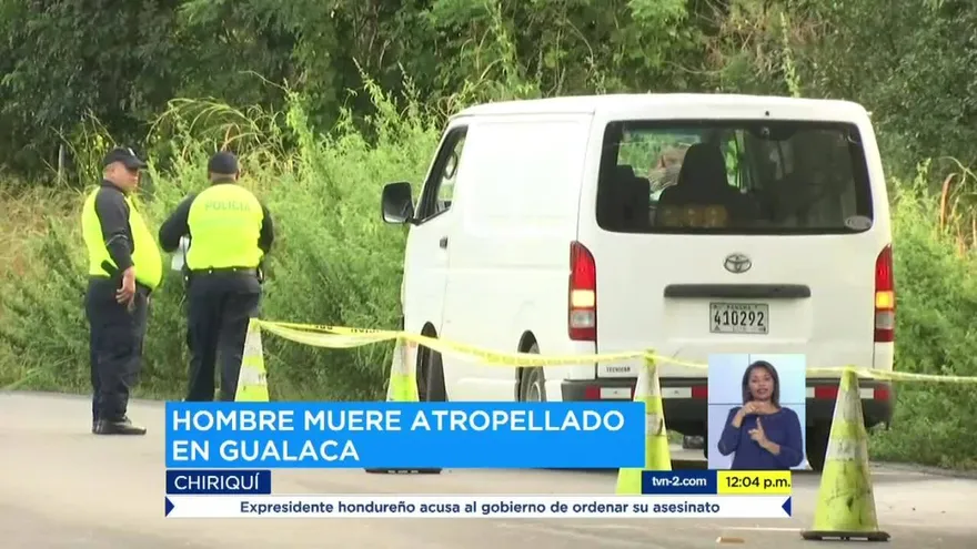 Una persona muere por atropello en Gualaca