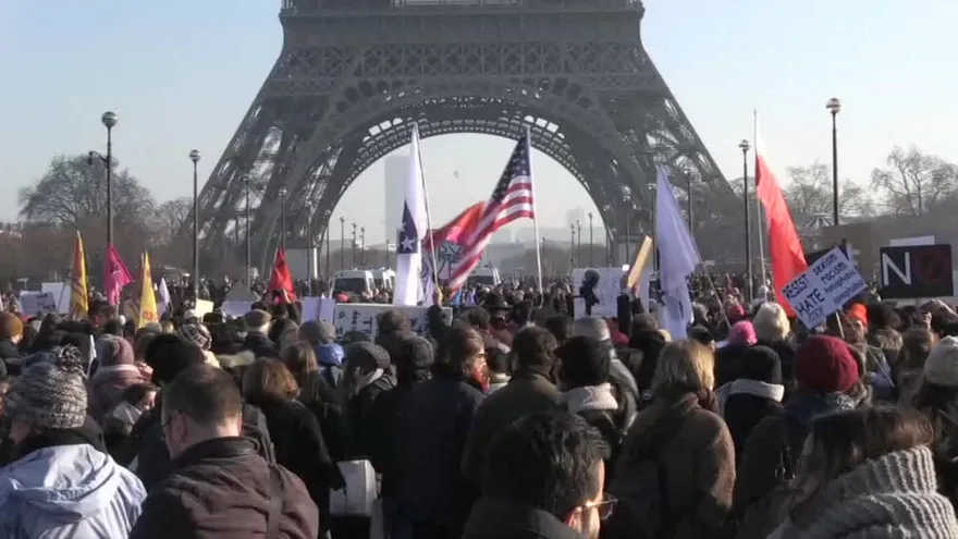 Comienza Marcha de las Mujeres contra Trump alrededor del mundo.