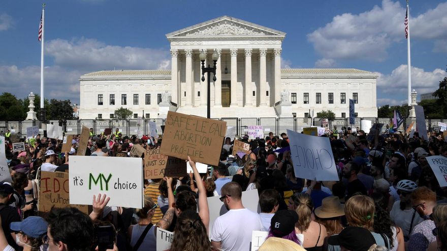 Protestas frente a la Suprema Corte de EEUU.