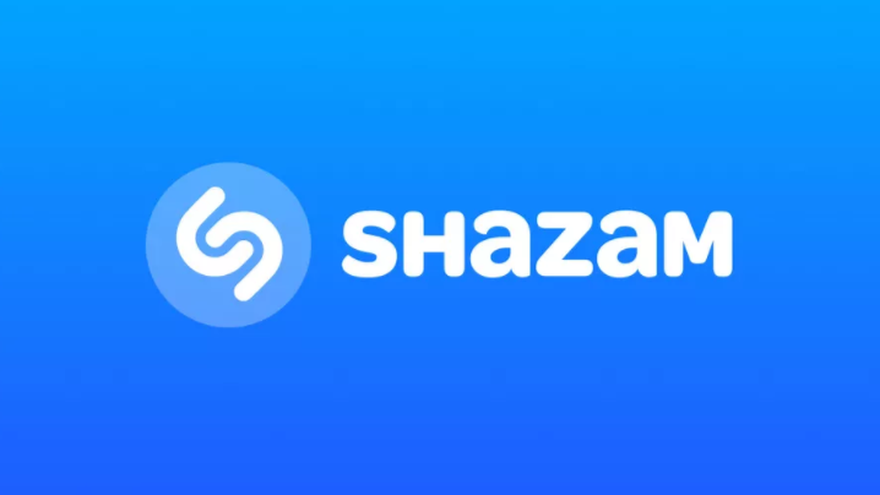 Logo de la aplicación de reconocimiento de música Shazam.