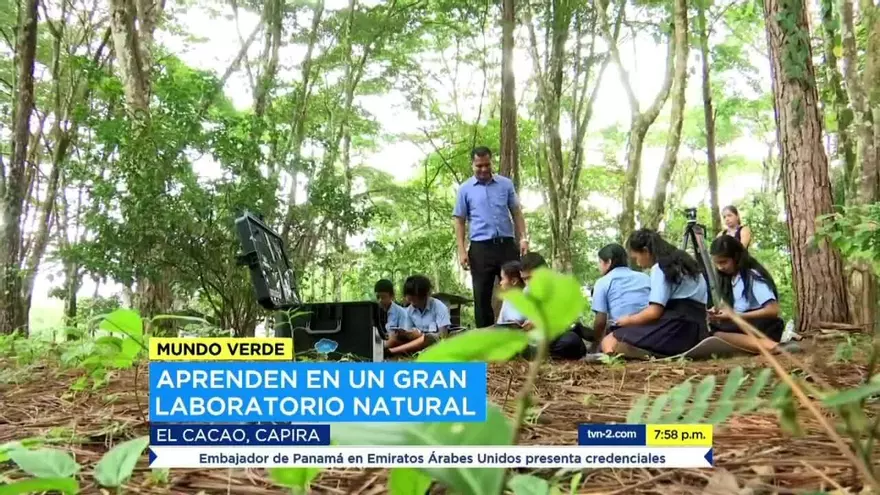 Los estudiantes que conviven con la naturaleza en Cacao de Capira