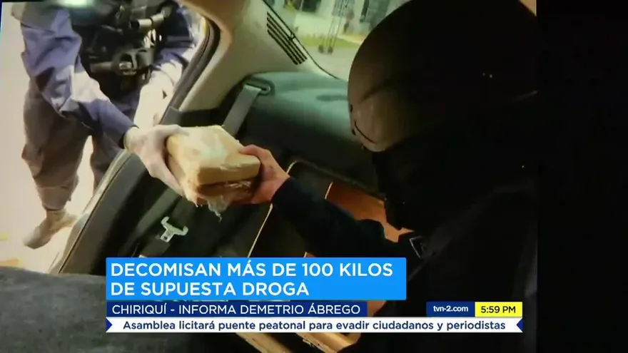 Detienen a panameños con más de 100 kilos de sustancias ilícitas