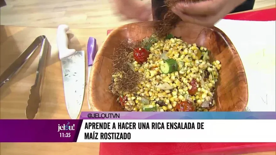 Ensalada de maíz rostizado