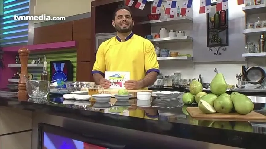 Receta - Peras en tempura de cardamomo