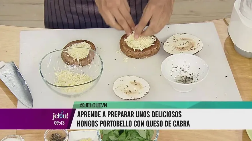 Una receta para no olvidar: hongos portobelo con queso cabra