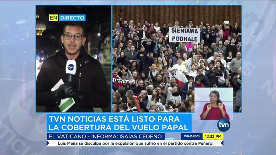 Equipo de TVN Noticias se prepara para abordar ‘el vuelo de la esperanza’