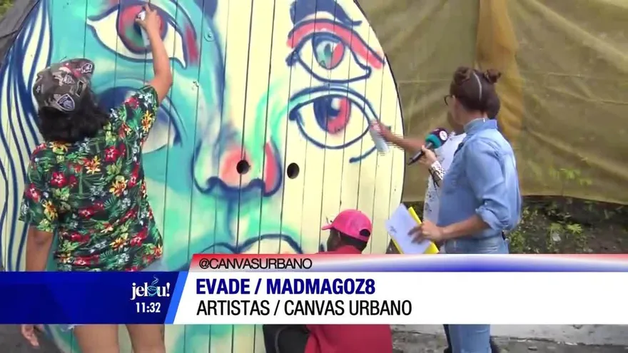 ¡Eddy muestra su lado más artístico en este reto de graffiti!