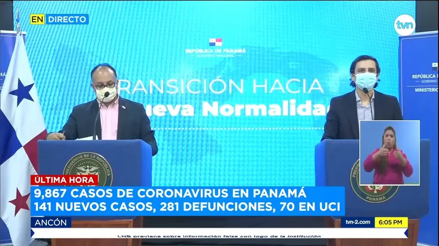 Presentan informe del comportamiento del COVID-19 en Panamá
