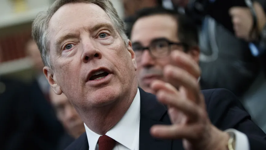 En la imagen un registro del Representante de Comercio Exterior de EEUU, Robert Lighthizer