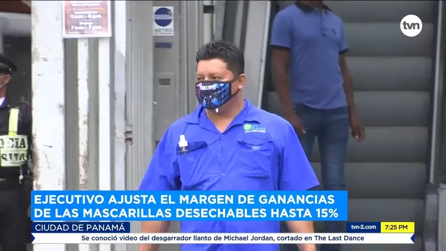 Ejecutivo ajusta el margen de ganancias de las mascarillas desechables hasta 15%