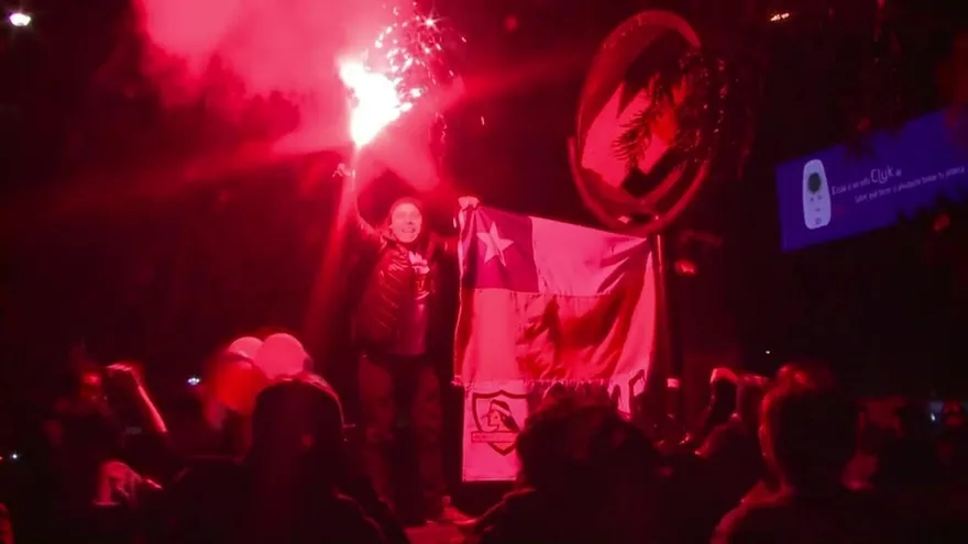 Los chilenos celebran su primera Copa América