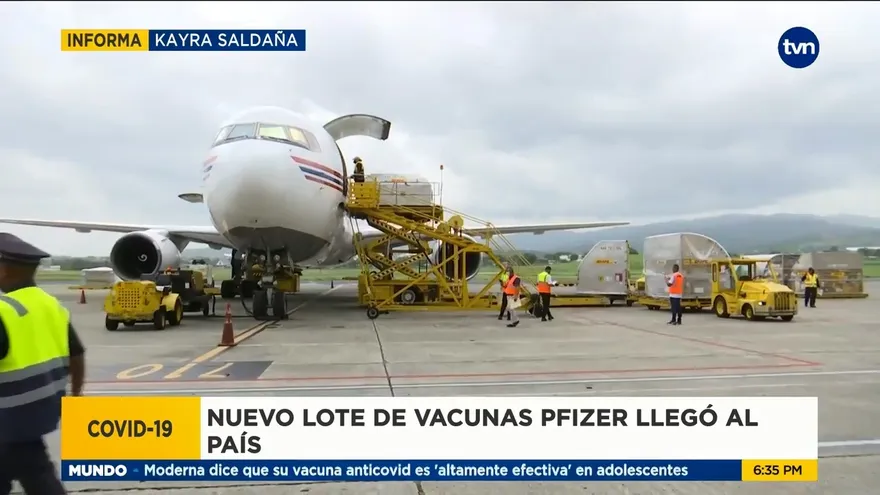 Nuevo lote de vacunas de Pfizer se usará en Chiriquí y La Chorrera