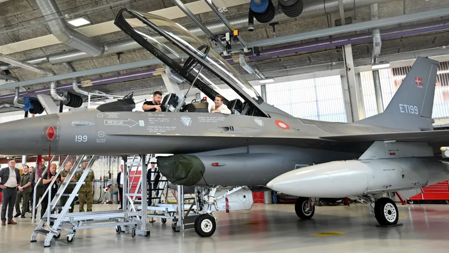 Aviones F-16 de Dinamarca.