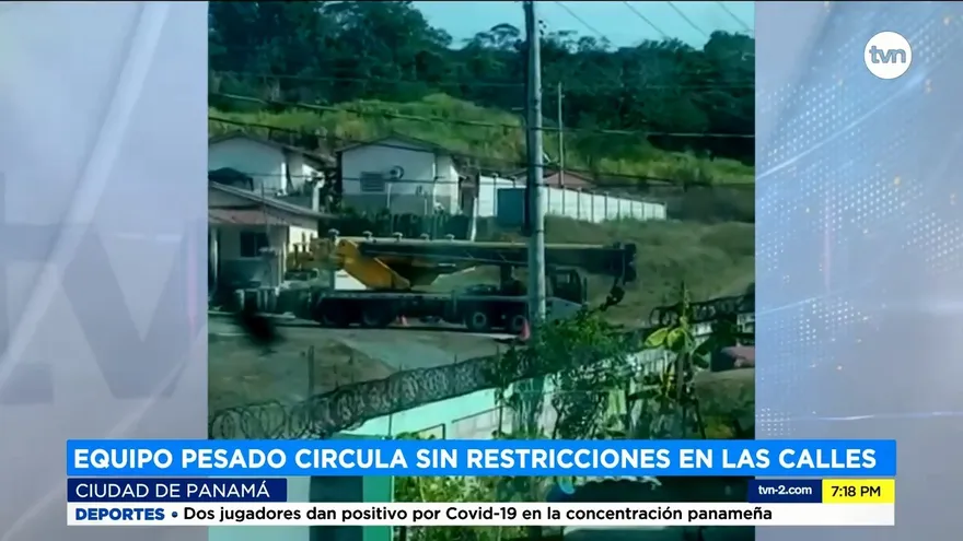 Circulación de equipo pesado daña las calles