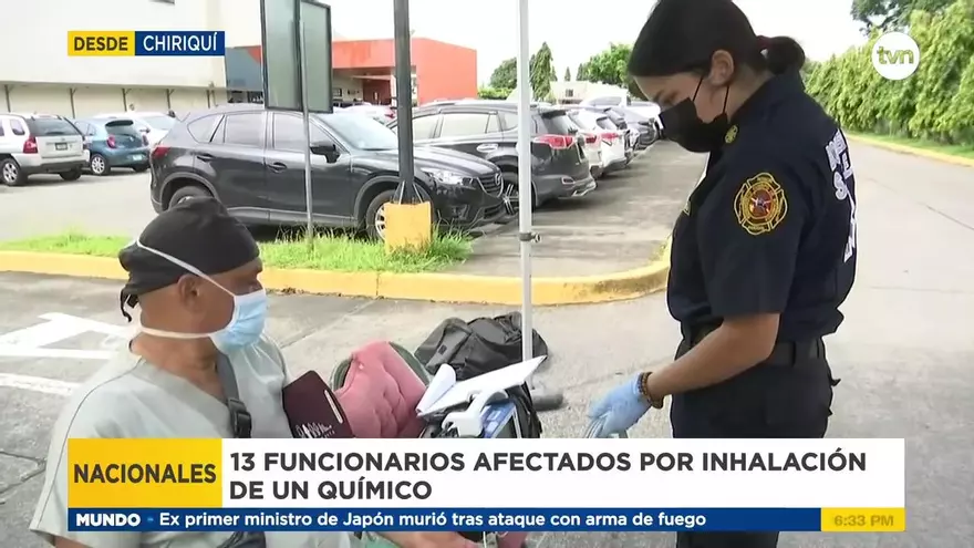 Derrame de un químico en el Hospital Materno de David