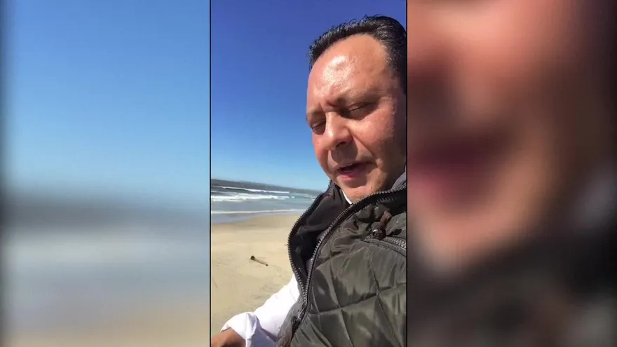 Diputado mexicano escala valla fronteriza y critica a Trump