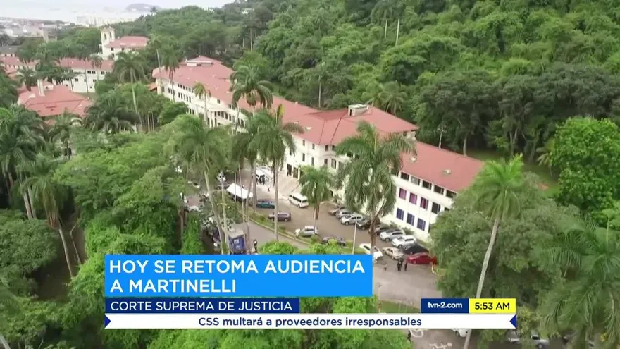 Audiencia de Martinelli debería reanudarse este miércoles