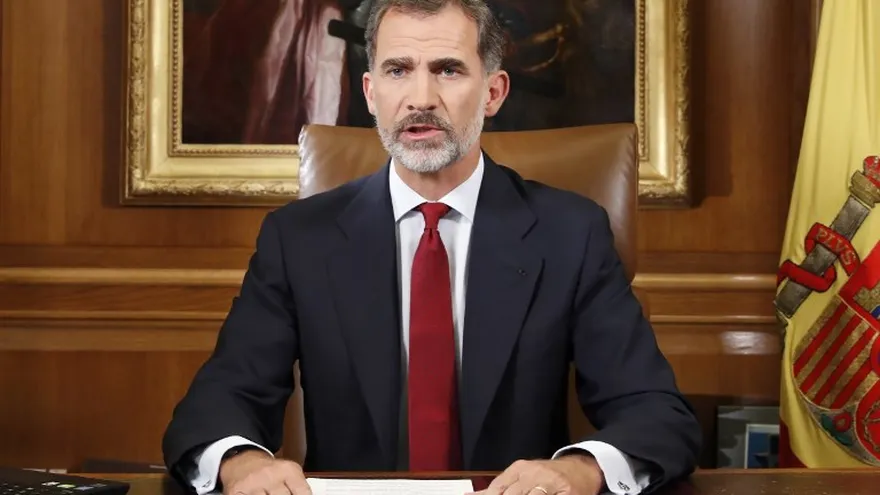Rey de España se refiere a la crisis en Cataluña