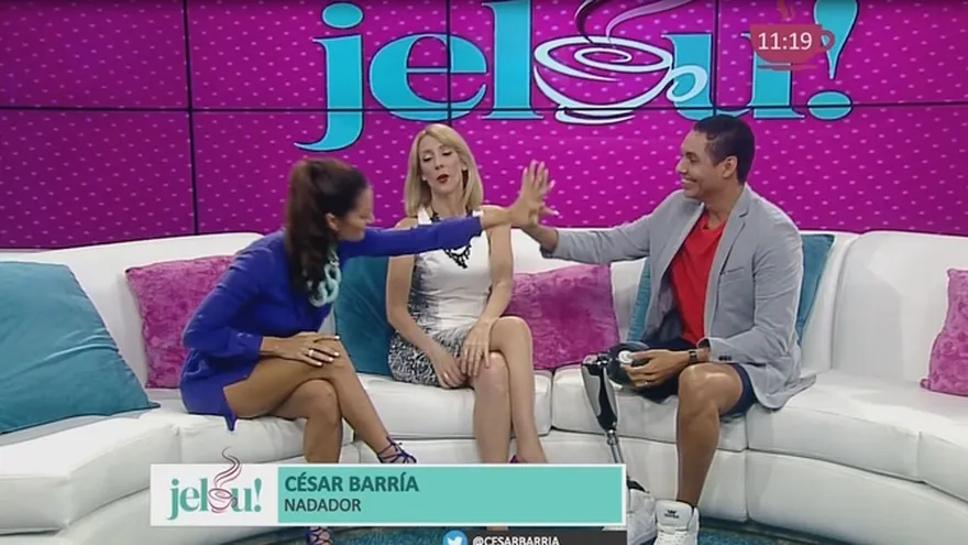 César Barría nadador profesional