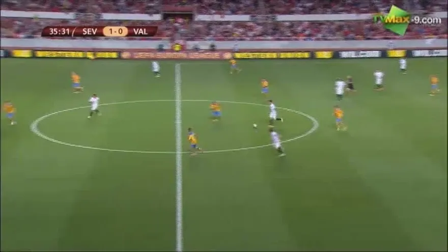 Gol de Bacca min 36 - Sevilla 2-0 Valencia