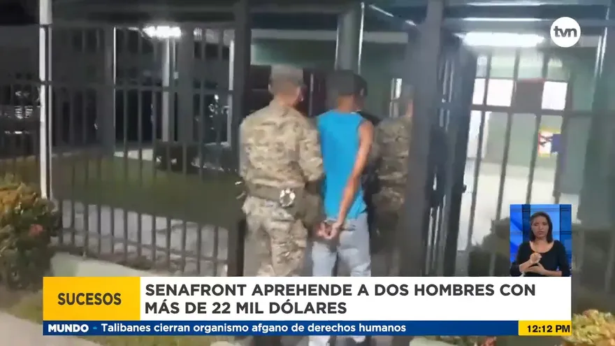 Decomisan más de 20 mil dólares en Chiriquí