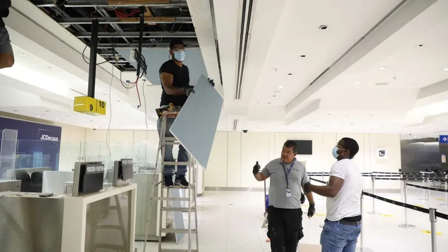 Aeropuerto de Tocumen dice que obstrucción de un ducto provocó filtraciones observadas en la terminal 1