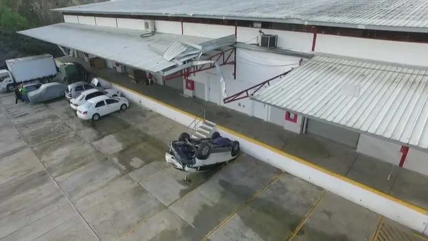 Al menos 162 personas y 44 casas afectadas por gustnado