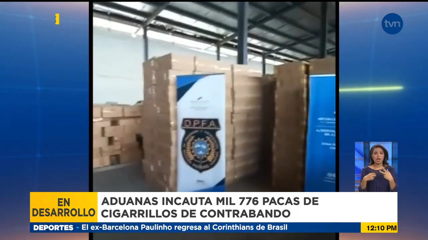 Retención millonaria de cigarrillos de contrabando