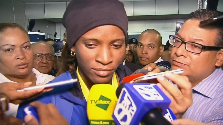 Declaraciones de Atheyna Bylon a su llegada a Panam