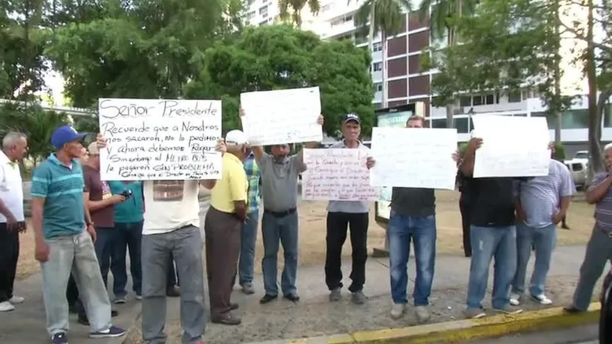 Protesta en la avenida Balboa