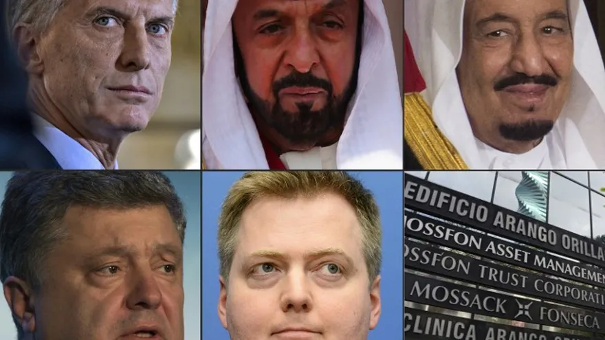 Principales involucrados en "Los Papeles de Panamá"